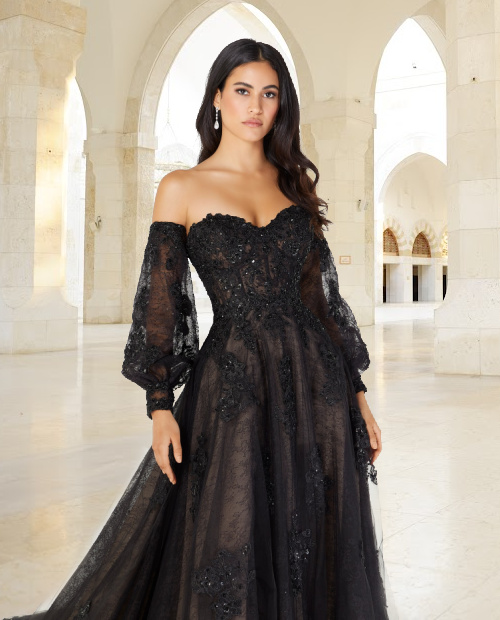 Black Wedding Dress Design Trends For 2024 + FAQs